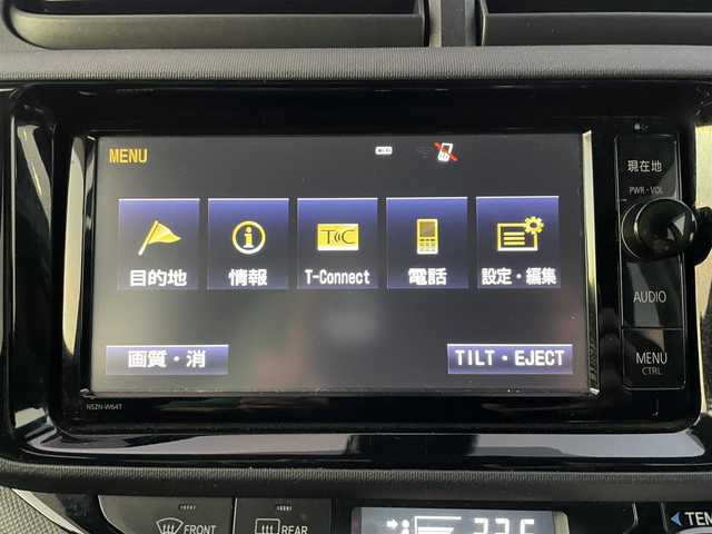 トヨタ アクア S スタイルブラック 滋賀県 2016(平28)年 4.8万km ライムホワイトパールクリスタルシャイン 純正ナビ/CD/DVD/Bluetooth/フルセグTV/バックカメラ/ETC/オートライト/オートマチックハイビーム/LEDヘッドライト/タナベZT40車高調/BBSアルミホイール/アイドリングストップ/ドアバイザー/プッシュスタート