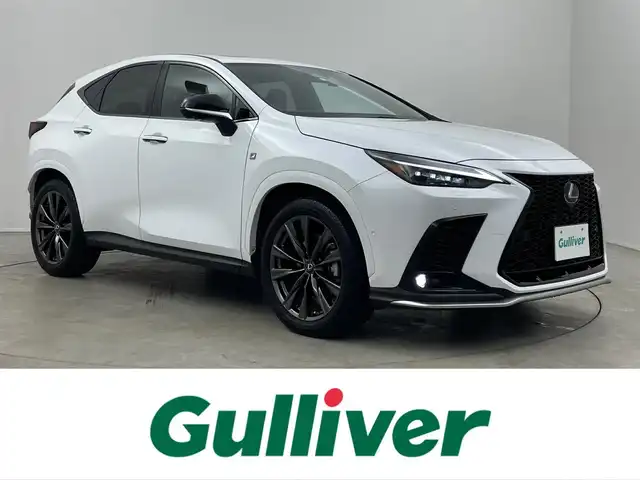 レクサス ＮＸ 350h Fスポーツ 埼玉県 2023(令5)年 2.6万km ホワイトノーヴァガラスフレーク サンルーフ　メーカーナビ　パノラミックビューモニター　ＢＳＭ　ＨＵＤ　赤レザー　三眼ＬＥＤ　レーダークルーズコントロール　デジタルインナーミラー　ビルトインＥＴＣ２．０　前後ドライブレコーダー　地デジ