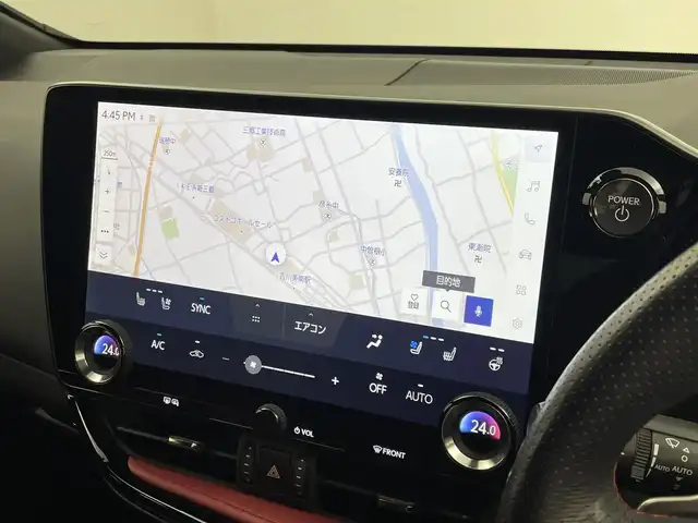 レクサス ＮＸ 350h Fスポーツ 埼玉県 2023(令5)年 2.6万km ホワイトノーヴァガラスフレーク サンルーフ　メーカーナビ　パノラミックビューモニター　ＢＳＭ　ＨＵＤ　赤レザー　三眼ＬＥＤ　レーダークルーズコントロール　デジタルインナーミラー　ビルトインＥＴＣ２．０　前後ドライブレコーダー　地デジ