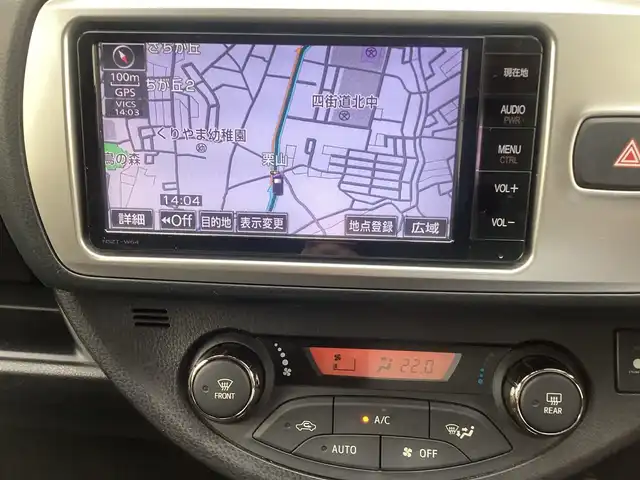 トヨタ ヴィッツ ジュエラ 千葉県 2014(平26)年 1.7万km ボルドーマイカメタリック 純正ナビゲーション/キーレス/バックカメラ付き/前後ドライブレコーダー/ウィンカーミラー/取り扱い説明書/ETC