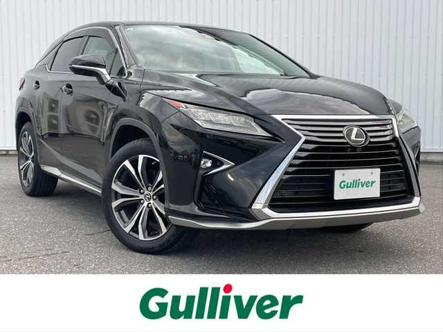 レクサス ＲＸ 300 滋賀県 2018(平30)年 3.8万km グラファイトブラックガラスフレーク 純正ナビ/(Bluetooth/フルセグ/CD/DVD)/三眼LEDヘッドライト/レクサスセーフティーセンス/・プリクラッシュセーフティ/・レーダークルーズコントロール/・レーンキープアシスト/・標識認識/・先行車発進告知/・ブラインドスポットモニター/・Autoハイビーム/アラウンドビューモニター/ハーフレザーシート/パワーシート/電動リアゲート/電動パーキング/ブレーキホールド/フロアMT付きAT/ETC2.0/USB/電動格納ミラー/シーケンシャルウインカー