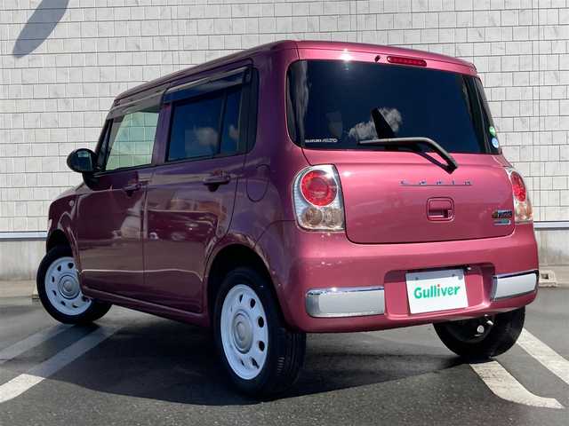 スズキ ラパン ショコラ G 静岡県 2013(平25)年 0.5万km カシスピンクパールメタリック 社外メモリーナビ/フルセグＴＶ/ＥＴＣ/バックモニター/レザーシート/ＨＩＤヘッドライト/純正１４インチアルミホイール/スマートキー/プッシュスタート/革巻きステアリング/アイドリングストップ
