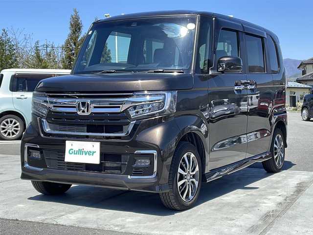 ホンダ Ｎ ＢＯＸ カスタム L 山梨県 2022(令4)年 2.9万km プレミアムグラマラスブロンズP ・純正メモリナビ/・フルセグTV　BT/・バックカメラ/・両側パワースライドドア/・シートヒーター/・LEDライト/・電動パーキングブレーキ/・オートホールド/・レーダークルコン/・ホンダセンシング/・CMBS/・レーンキープアシスト/・ETC/・スマートキー/・ライトレベライザー/・ウインカーミラー