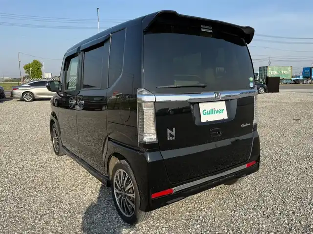ホンダ Ｎ ＢＯＸ カスタム G ターボ Lパッケージ 宮崎県 2016(平28)年 1万km スマートブラック ワンオーナー/ストラーダナビ(BT/CD/DVD)/フルセグTV/パワースライドドア(両側)/バックカメラ/ビルトインETC/クルーズコントロール/アイドリングストップ/ビークルスタビリティコントロール/ターボ/HIDヘッドランプ/オートライト/オートエアコン/本革巻きステアリング/ステアリングスイッチ/パドルシフト/ハーフレザーシート/純正15インチアルミホイール/プッシュエンジンスイッチ/スマートキーシステム/禁煙車