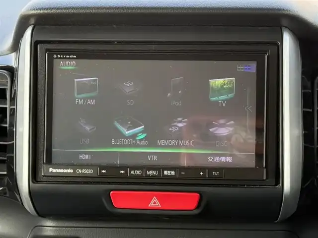 ホンダ Ｎ ＢＯＸ カスタム G ターボ Lパッケージ 宮崎県 2016(平28)年 1万km スマートブラック ワンオーナー/ストラーダナビ(BT/CD/DVD)/フルセグTV/パワースライドドア(両側)/バックカメラ/ビルトインETC/クルーズコントロール/アイドリングストップ/ビークルスタビリティコントロール/ターボ/HIDヘッドランプ/オートライト/オートエアコン/本革巻きステアリング/ステアリングスイッチ/パドルシフト/ハーフレザーシート/純正15インチアルミホイール/プッシュエンジンスイッチ/スマートキーシステム/禁煙車
