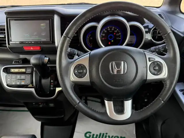 ホンダ Ｎ ＢＯＸ カスタム G ターボ Lパッケージ 宮崎県 2016(平28)年 1万km スマートブラック ワンオーナー/ストラーダナビ(BT/CD/DVD)/フルセグTV/パワースライドドア(両側)/バックカメラ/ビルトインETC/クルーズコントロール/アイドリングストップ/ビークルスタビリティコントロール/ターボ/HIDヘッドランプ/オートライト/オートエアコン/本革巻きステアリング/ステアリングスイッチ/パドルシフト/ハーフレザーシート/純正15インチアルミホイール/プッシュエンジンスイッチ/スマートキーシステム/禁煙車