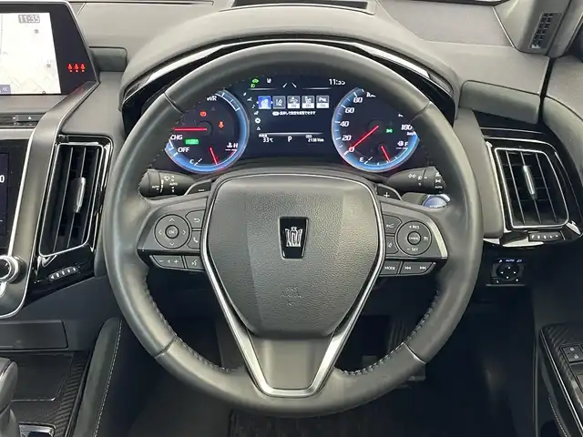 トヨタ クラウン ハイブリッド RS アドバンス 埼玉県 2018(平30)年 2.2万km ホワイトパールクリスタルシャイン 純正メモリナビ/ CD DVD フルセグTV Bluetooth/バックカメラ/プリクラッシュセーフティ/レーンディパーチャーアラート/レーダークルーズコントロール/ブラインドスポットモニター/クリアランスソナー/ヘッドアップディスプレイ/シートヒーター/ステアリングヒーター/ドライブレコーダー/LEDオートライト/オートハイビーム /スマートキー/ETC2.0