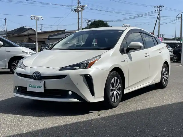 トヨタ プリウス A 青森県 2020(令2)年 9.1万km ホワイトパールクリスタルシャイン ４WD/純正ナビ/フルセグTV/CD/DVD/BT/バックカメラ/ETC/D席パワーシート/パーキングサポートブレーキ/BSM/プリクラッシュセーフティ/クリアランスソナー