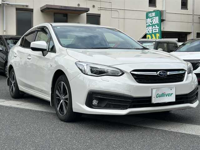 スバル インプレッサ Ｇ４ 1．6i－L アイサイト 岡山県 2020(令2)年 7.6万km クリスタルホワイトP 登録時走行距離75424km/純正SDナビ/(AM/FM/TV/BT/DISC/AppleCarPlay)/アイサイト/・衝突回避支援機能/・運転負荷軽減機能/F+S+Bカメラ/ETC2.0/ドライブレコーダー/4WD/MTモード付AT/プッシュスタート/スマートキー/スペアキー/純正16インチアルミホイール