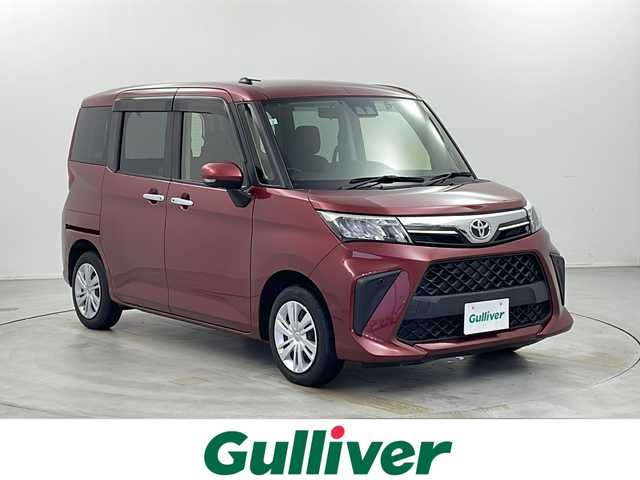 トヨタ ルーミー G 栃木県 2021(令3)年 1.8万km ファイアークォーツレッドM 純正ナビ/AM/FM/Bluetooth/フルセグTV/DVD再生/バックカメラ/前後コーナーセンサー/衝突軽減システム/LEDヘッドライト/オートライト/両側パワースライドドア/シートヒーター/アイドリングストップ/USBポート/ステアリングスイッチ/スマートキー/プッシュスタート/ビルドインETC/スペアスマートキー
