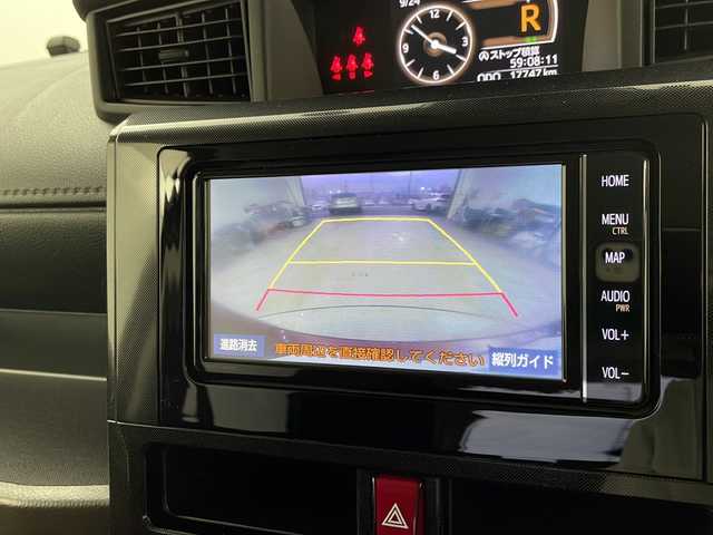 トヨタ ルーミー G 栃木県 2021(令3)年 1.8万km ファイアークォーツレッドM 純正ナビ/AM/FM/Bluetooth/フルセグTV/DVD再生/バックカメラ/前後コーナーセンサー/衝突軽減システム/LEDヘッドライト/オートライト/両側パワースライドドア/シートヒーター/アイドリングストップ/USBポート/ステアリングスイッチ/スマートキー/プッシュスタート/ビルドインETC/スペアスマートキー