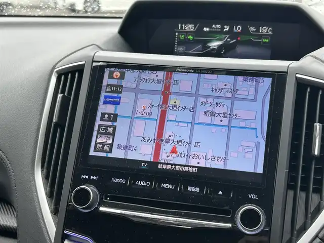 スバル インプレッサ スポーツ 1．6i－Lアイサイト 岐阜県 2018(平30)年 3.3万km クリスタルブラックシリカ ディーラー純正８インチナビ/／ＢＴ・フルセグ・ＣＤ・ＤＶＤ　/バックカメラ　/電動パーキング・ブレーキホールド　/パドルシフト　/オートワイパー　/純正フロアマット　/純正アルミホイール　/オートライト/ETC/スペアキー/取扱説明書