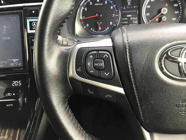 トヨタ ハリアー エレガンス 富山県 2014(平26)年 7.5万km スパークリングブラックパールクリスタルシャイン 〇アルパイン9インチナビ/〇フルセグTV/〇バックカメラ/〇ビルトインETC/〇SRSエアバッグ/〇LEDヘッドランプ/〇LEDフロントフォグランプ/〇左右独立温度調整オートエアコン/〇革巻きステアリング/〇革巻きシフトノブ/〇ブラック合皮/ファブリックコンビシート/〇運転席パワーシート/〇純正17インチアルミホイール/〇スマートエントリー/スタートシステム/〇スペアタイヤ/スペアキー/〇禁煙車