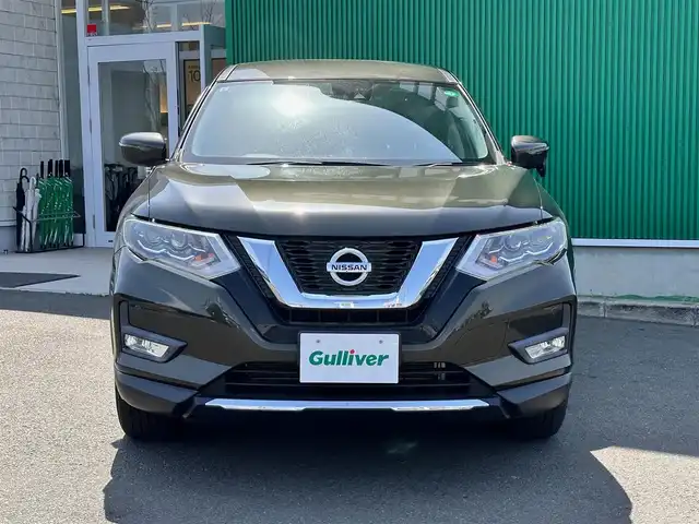 日産 エクストレイル 20X 宮城県 2017(平29)年 3.9万km チタニウムカーキ プロパイロット＋ハイビームアシスト＋インテリジェントLI＋BSM＋RCTA/ハイビームアシスト/LEDヘッドランプ＆フォグランプ/＋インテリジェントオートライト/＝＝＝/4WD/エマージェンシーブレーキ/車線逸脱警報/純正ナビ（MM317D-W）/・CD/DVD/・Bluetooth/・フルセグTV/バックモニター/ETC/電動リアゲート/革巻きステアリング/ステアリングスイッチ/電動パーキングブレーキ/ブレーキホールド/スマートキー＆プッシュスタート/スペアキー1本/電動格納ミラー/純正18インチAW/フロアマット/ドアバイザー/Wエアバッグ