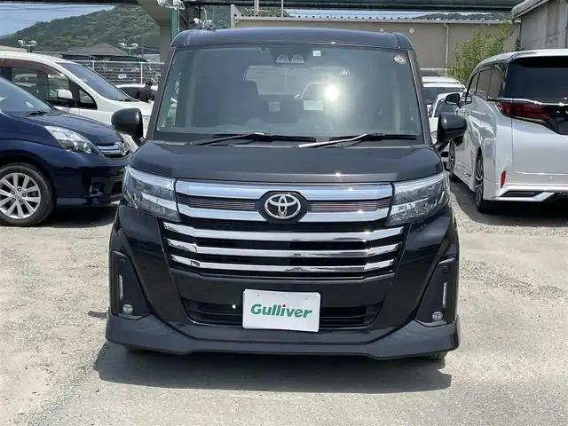 トヨタ ルーミー カスタムG 福岡県 2020(令2)年 7.8万km ブラックマイカメタリック 9型SDナビ（TV/CD/DVD/BT)両側パワスラトヨタセーフティーセンスLEDヘッドライトUSBポートETCレーダークルコン純正アルミホイール/ハンドルカバー有り/シートカバー有り