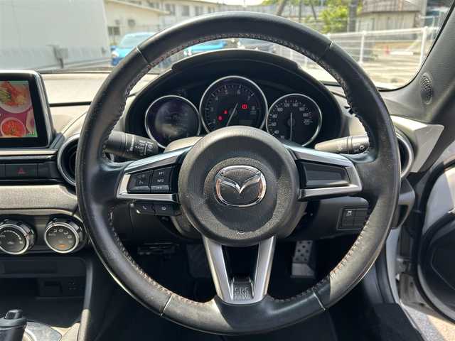 マツダ ロードスター S スペシャルパッケージ 佐賀県 2017(平29)年 7.5万km セラミックM 6MT/ソフトトップ/純正SDナビ/・フルセグTV/BT/CD/DVD/純正16インチAW/ドライブレコーダー(DVR-DD)/LEDヘッドライト/オートライト/ETC/プッシュスタート/エアバックW/サイド/スペアキー×１/取扱説明書/保証書