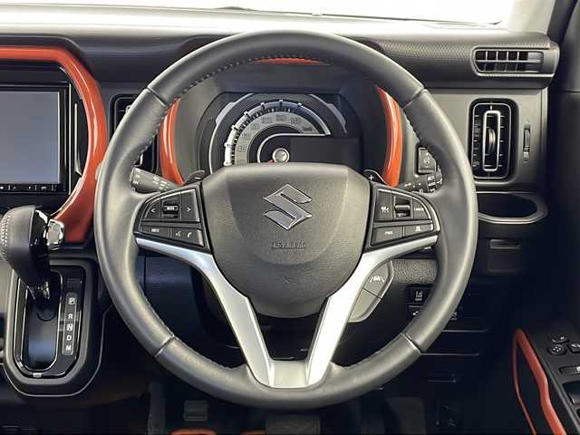 スズキ ハスラー HYBRID X ターボ 新潟県 2020(令2)年 0.8万km バーミリオンオレンジ/ガンメタリック2トーン 純正メモリナビ(CN-RZ82)/デジタルインナーミラー/バックカメラ/フルセグTV/社外ドアバイザー/社外フロアマット/LEDヘッドライト/シートヒーター/スマートキー/ターボ/レーダークルーズコントロール/スペアキー/純正アルミホイール