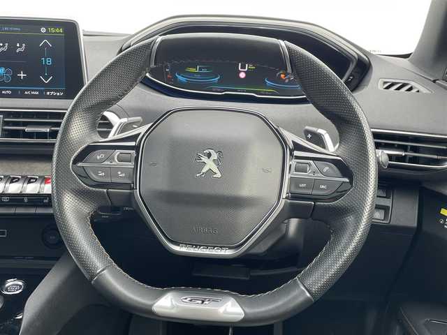 プジョー ３００８ GT ハイブリッド4 東京都 2021(令3)年 3.9万km パール 純正ナビ/360°カメラ/AppleCarPlay/Bluetooth接続/前後ドライブレコーダー/アルカンターラ貼インパネ加飾/グレー合皮/アルカンターラシート/アダプティブクルーズコントロール/カーテンエアバック/サイドエアバック