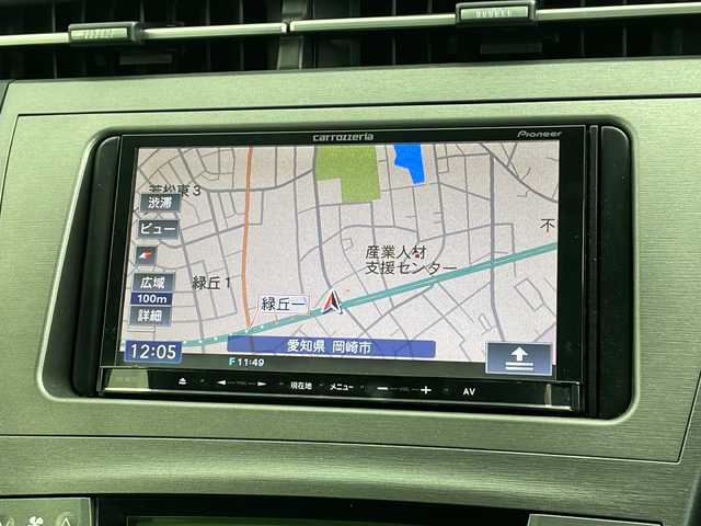 トヨタ プリウス S 愛知県 2014(平26)年 6.3万km スーパーホワイトⅡ 社外ナビ/プッシュスタート/オートライト/電動格納ミラー/前後ドライブレコーダー/ETC/フォグランプ/社外フロアマット