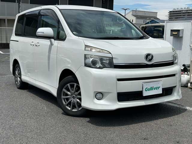 トヨタ ヴォクシー X Lエディション 千葉県 2012(平24)年 17.4万km ホワイトパールクリスタルシャイン 純正SDナビ/バックカメラ/フルセグテレビ/電動格納ミラー/片側パワースライドドア/CD/DVD/SD再生/Bluetooth/AUX接続/ビルトインEETC