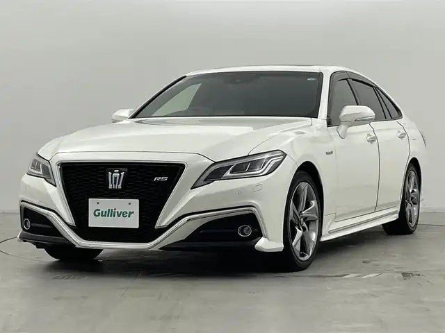 トヨタ クラウン ハイブリッド RS アドバンス 群馬県 2019(令1)年 7.2万km ホワイトパールクリスタルシャイン ムーンルーフ/ブラインドスポットモニター/リアクロストラフィックアラート/AC100V電源/－－－－－－－－－－－－－/純正8インチナビ/（フルセグTV/BT/Miracast/USB/CD/DVD/SD/AUX/AM/FM）/－－－－－－－－－－－－－/ムーンルーフ　BSM　純正8インチナビ　バックカメラ　トヨタセーフティセンス　レザーシート　シートヒーター/ベンチレーション　前席パワーシート　ETC2.0　