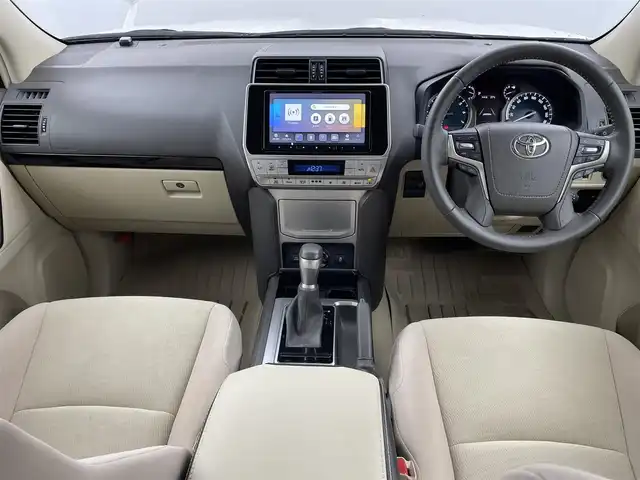 トヨタ ランドクルーザー プラド TX 福井県 2023(令5)年 1.7万km ホワイトパールクリスタルシャイン ・4WD/・サンルーフ/・ルーフレール/・モデリスタエアロ/・ブラックエディション用18インチAW/・トヨタセーフティセンス/・プリクラッシュセーフティ/・レーダークルーズコントロール/・社外9インチSDナビ/(DVD.CD.SD.Bluetooth.フルセグTV)/・バックカメラ/・LEDオートライト/オートハイビーム/・ETC/・トノカバー/・スペアキー×1/・取説/保証書