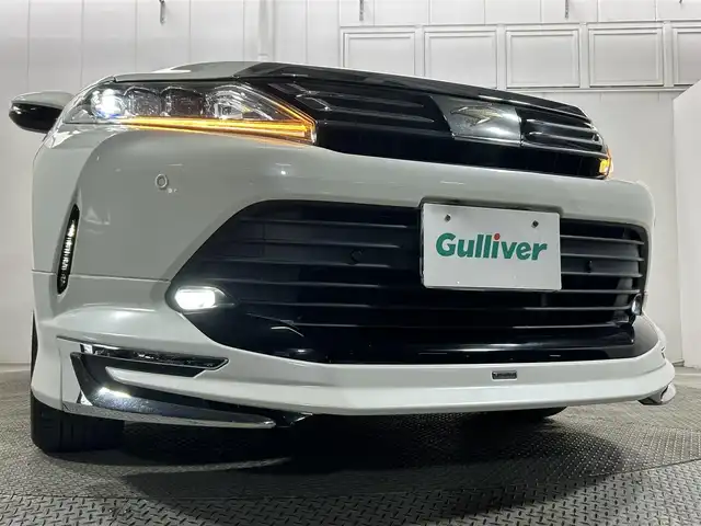 トヨタ ハリアー プレミアム 大阪府 2018(平30)年 4万km ホワイトパールクリスタルシャイン モデリスタエアロ 純正9incナビTV バックカメラ ハーフレザー 電動リアゲート レーダークルコン 衝突軽減ブレーキ レーンアシスト オートハイビーム スマートキー プッシュスタート 前後ドライブレコーダー ETC