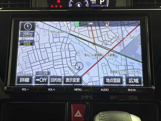 トヨタ タンク カスタムG－T 栃木県 2018(平30)年 6.1万km ブラックマイカメタリック 純正9インチナビ/型番：NSZT-Y66T/【CD/DVD/SD/BT/TV】/ドライブレコーダー/ビルトインETC/両側電動スライドドア/衝突警報機能/衝突回避支援ブレーキ機能/クルーズコントロール/アイドリングストップ/LEDオートライト/LEDフォグランプ/リアドアロールサンシェード/純正フロアマット/ドアバイザー/プッシュスタート/スマートキー