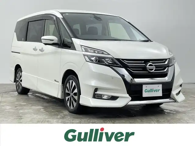日産 セレナ ハイウェイスター 千葉県 2017(平29)年 6.2万km ブリリアントホワイトパール 禁煙車/プロパイロット/純正9インチナビ/・型式：MM516D-L/・CD/DVD/フルセグTV/Bluetooth/地図SD欠品のため確認できず/アラウンドビューモニター/デジタルインナーミラー/パーキングアシスト/電子パーキングブレーキ/オートブレーキホールド/コーナーセンサー/ビルトインETC/両側パワースライドドア/エマージェンシーブレーキ/純正フロアマット/純正16インチアルミホイール/プッシュスタート/スマートキー/スペアキー1本