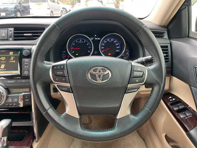 トヨタ マークＸ 250G リラックスセレクション 神奈川県 2010(平22)年 8.5万km パール 純正ナビ/ETC/バックカメラ/ドライブレコーダー前後/前席パワーシート/MTモード付AT/純正フロアマット/CDチェンジャー/ドアバイザー/プッシュスタート/エンジンスターター付/ドアバイザー