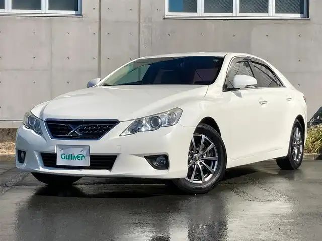 トヨタ マークＸ 250G リラックスセレクション 静岡県 2010(平22)年 8.6万km ホワイトパールクリスタルシャイン 純正HDDナビ/　AM FM　CD DVD HDD　AUX/ETC/バックカメラ/ドライブレコーダー前後/前席パワーシート/MTモード付AT/HIDヘッドライト/フロントフォグランプ/純正フロアマット/CDチェンジャー/ドアバイザー/プッシュスタート/エンジンスターター付/ドアバイザー