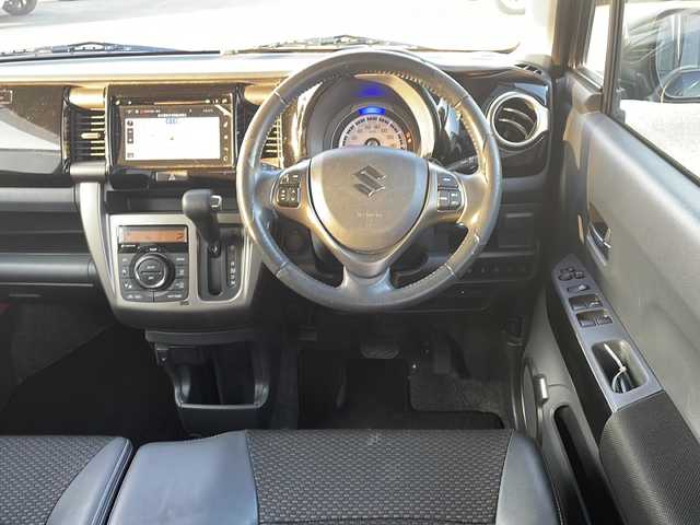 スズキ ハスラー Jスタイル Ⅱ ターボ 熊本県 2016(平28)年 8.6万km ブルーイッシュブラックパール3 　(株)IDOMが運営する【じしゃロン熊本店】の自社ローン対象車両になります。こちらは現金ご利用時の価格です。/自社ローンご希望の方は別途その旨お申付け下さい。/純正ナビ/全方位カメラ/フルセグテレビ/DVD/CD/Bluetooth接続/ハーフレザーシート/シートヒーター/HIDヘッドライト/オートライト/スマートキー/純正アルミホイール