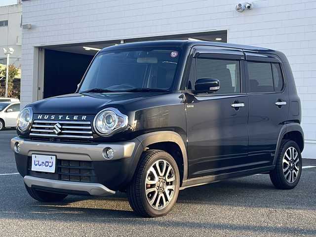 スズキ ハスラー Jスタイル Ⅱ ターボ 熊本県 2016(平28)年 8.6万km ブルーイッシュブラックパール3 　(株)IDOMが運営する【じしゃロン熊本店】の自社ローン対象車両になります。こちらは現金ご利用時の価格です。/自社ローンご希望の方は別途その旨お申付け下さい。/純正ナビ/全方位カメラ/フルセグテレビ/DVD/CD/Bluetooth接続/ハーフレザーシート/シートヒーター/HIDヘッドライト/オートライト/スマートキー/純正アルミホイール