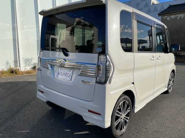 ダイハツ タント カスタム RS トップED SA Ⅲ 福島県 2018(平30)年 9.5万km パールホワイトⅢ (株)IDOMが運営する【じしゃロンいわき店】の自社ローン対象車両になります。こちらは現金ご利用時の価格です。自社ローンご希望の方は別途その旨お申付け下さい。//登録時94816km/LEDヘッドライト/純正フォグ/純正アルミ15インチ/純正ナビ・TV/　CD/DVD/BT/フルセグ/バックカメラ/両側パワースライドドア/ハーフレザーシート/運転席シートヒーター/ミラーウィンカー/ETC/スマートキー