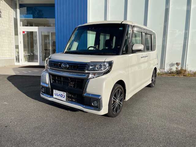 ダイハツ タント カスタム RS トップED SA Ⅲ 福島県 2018(平30)年 9.5万km パールホワイトⅢ (株)IDOMが運営する【じしゃロンいわき店】の自社ローン対象車両になります。こちらは現金ご利用時の価格です。自社ローンご希望の方は別途その旨お申付け下さい。//登録時94816km/LEDヘッドライト/純正フォグ/純正アルミ15インチ/純正ナビ・TV/　CD/DVD/BT/フルセグ/バックカメラ/両側パワースライドドア/ハーフレザーシート/運転席シートヒーター/ミラーウィンカー/ETC/スマートキー