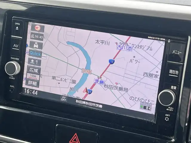 三菱 ｅＫスペース カスタムT セーフティプラスED 秋田県 2018(平30)年 4.2万km ライトニングブルーマイカ 4WD/ターボ/純正メモリナビ/　【フルセグ/CD/DVD/USB/SD/BT/MSV】/バックカメラ・全周囲カメラ/純正エンジンスターター/装着：社外AWスタッドレスタイヤ 155/65/R14/車載：純正AWサマータイヤ 　　　165/55/R15/ステアリングスイッチ/クルーズコントロール/運転席シートヒーター/両側パワースライドドア/LEDヘッドライト（AUTO機能付き）・フォグランプ/オートマチックハイビーム/アイドリングストップ/衝突軽減システム/横滑り防止機能/レーンキープアシスト/パーキングアシスト/コーナーセンサー/リアサーキュレーター/リアサンシェード/純正フロアマット/純正ドアバイザー