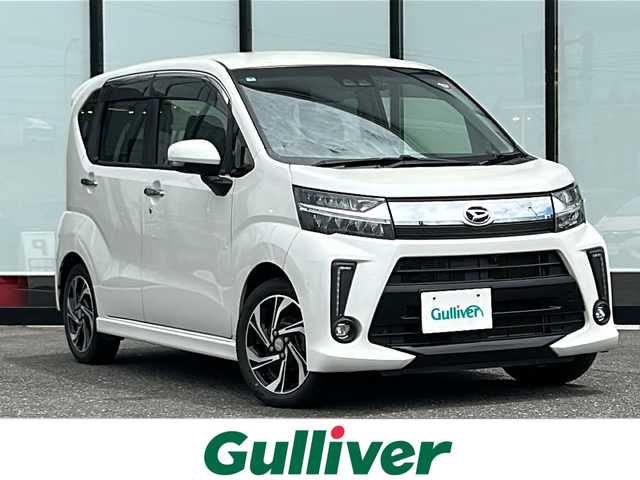 ダイハツ ムーヴ カスタム RS ハイパー SAⅢ 山形県 2019(平31)年 5.4万km パールホワイトⅢ 4WD/衝突被害軽減システム/純正ナビ/（Bluetooth/CD/DVD/フルセグ)/全方位カメラ/ハーフレザーシート/ステアリングスイッチ/D席シートヒーター/ビルトインETC/電動格納ミラー/レーンキープアシスト/横滑り防止装置/純正ホイール/純正フロアマット/スマートキー/スペアキー