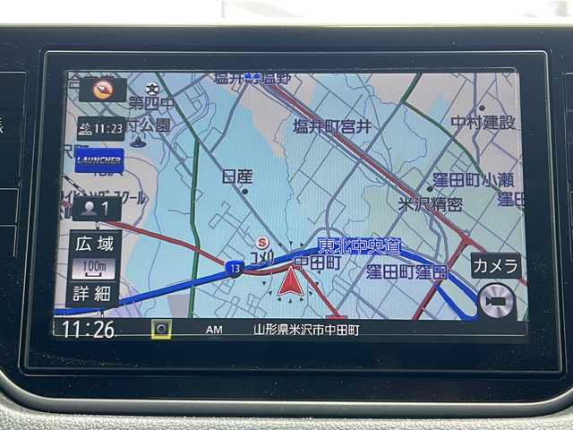 ダイハツ ムーヴ カスタム RS ハイパー SAⅢ 山形県 2019(平31)年 5.4万km パールホワイトⅢ 4WD/衝突被害軽減システム/純正ナビ/（Bluetooth/CD/DVD/フルセグ)/全方位カメラ/ハーフレザーシート/ステアリングスイッチ/D席シートヒーター/ビルトインETC/電動格納ミラー/レーンキープアシスト/横滑り防止装置/純正ホイール/純正フロアマット/スマートキー/スペアキー