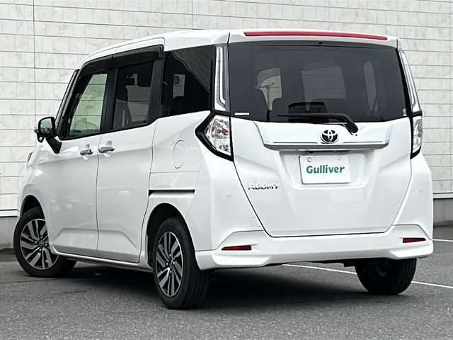トヨタ ルーミー カスタムG 茨城県 2023(令5)年 1.2万km パールホワイトⅢ 純正SDナビ＆地デジTV【NSZT-Y68T】/(地デジTV・CD・DVD・BT・ラジオ再生)/社外ドライブレコーダー（フロント・リヤ）/純正ETC2.0/被害軽減システム/プッシュスタート/バックカメラ/フロントフォグランプ/アイドリングストップ/コーナーセンサー/両側スライドドア/取扱説明書/保証書