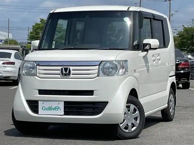 ホンダ Ｎ ＢＯＸ G Lパッケージ 道央・札幌 2012(平24)年 7.4万km プレミアムホワイトパール ４WD/純正ディーラーOPナビ/CD/DVD/SD/USB/ワンセグ/横滑り防止装置/ECONモード/片側パワースライドドア/ステアリングリモコン/プッシュスタート/スマートキー/ハロゲンヘッドライト/電動格納ミラー/ヒーテッドドアミラー/純正フロアマット/ドアバイザー