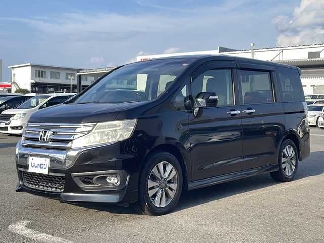 ホンダ ステップワゴン スパーダ Z 熊本県 2012(平24)年 8.9万km プレミアムスパークルブラックパール (株)IDOMが運営する【じしゃロン熊本店】の自社ローン対象車両になります。こちらは現金ご利用時の価格です。自社ローンご希望の方は別途その旨お申付け下さい。/ナビ（フルセグ　ＣＤ）　/バックカメラ　/ビルトインＥＴＣ　/パドルシフト　/両側パワースライドドア　/ＨＩＤヘッドライト　/ビークルスタビリティアシスト　/Ｗエアバッグ　/スマートキー