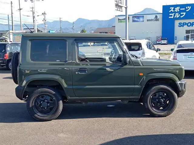 スズキ ジムニー XG 福井県 2021(令3)年 1.5万km ジャングルグリーン 5速MT/パートタイム4WD/ETC/AW付きスタッドレスタイヤ積込/ラバーフロアマット/リモコンキー/スペアキー