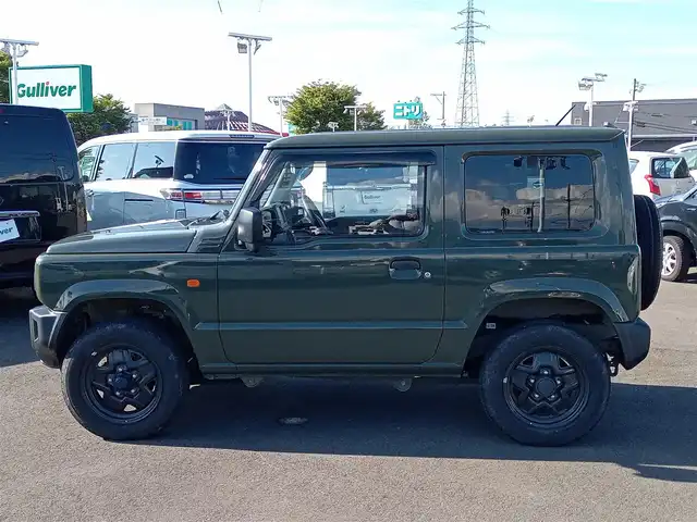 スズキ ジムニー XG 福井県 2021(令3)年 1.5万km ジャングルグリーン 5速MT/パートタイム4WD/ETC/AW付きスタッドレスタイヤ積込/ラバーフロアマット/リモコンキー/スペアキー