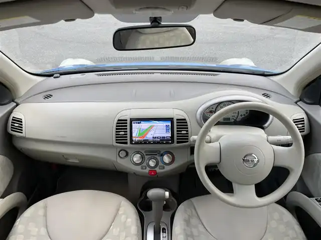 日産 マーチ 14E FOUR 道央・札幌 2010(平22)年 12.2万km パシフィックブルー ４WD/社外メモリーナビ/CD/DVD/BT/フルセグ/ABS/スマートキー/キーレスエントリー/ハロゲンヘッドライト/オートライト/電動格納ミラー/ライトレベライザー/純正フロアマット/ドアバイザー