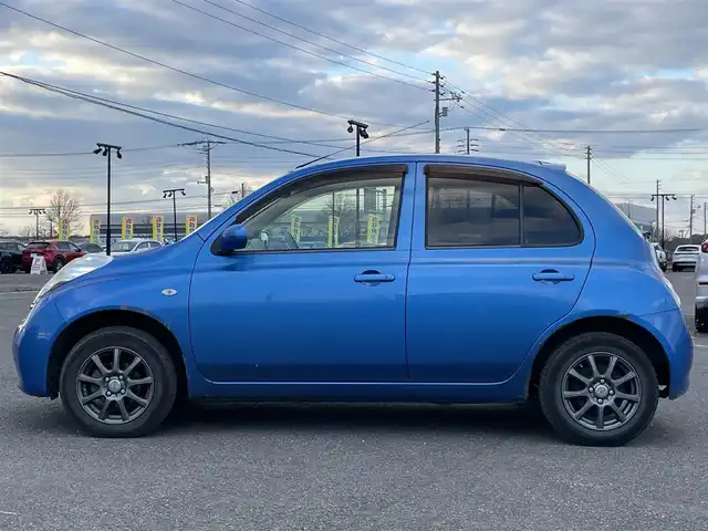 日産 マーチ 14E FOUR 道央・札幌 2010(平22)年 12.2万km パシフィックブルー ４WD/社外メモリーナビ/CD/DVD/BT/フルセグ/ABS/スマートキー/キーレスエントリー/ハロゲンヘッドライト/オートライト/電動格納ミラー/ライトレベライザー/純正フロアマット/ドアバイザー