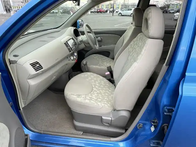 日産 マーチ 14E FOUR 道央・札幌 2010(平22)年 12.2万km パシフィックブルー ４WD/社外メモリーナビ/CD/DVD/BT/フルセグ/ABS/スマートキー/キーレスエントリー/ハロゲンヘッドライト/オートライト/電動格納ミラー/ライトレベライザー/純正フロアマット/ドアバイザー