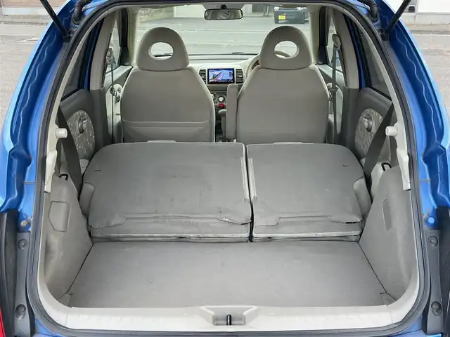 日産 マーチ 14E FOUR 道央・札幌 2010(平22)年 12.2万km パシフィックブルー ４WD/社外メモリーナビ/CD/DVD/BT/フルセグ/ABS/スマートキー/キーレスエントリー/ハロゲンヘッドライト/オートライト/電動格納ミラー/ライトレベライザー/純正フロアマット/ドアバイザー