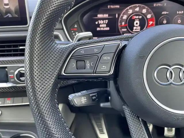 アウディ ＲＳ５ 静岡県 2019(平31)年 4.8万km パール アシスタンスパッケージ/・パークアシスト/・サラウンドビューカメラ/パノラマサンルーフ/ホワイトレザーシート/Audiサイドアシスト/バーチャルコックピット/BANG&OLUFSENサウンドシステム/MMIナビゲーション/(CD/DVD/BT/CarPlay/フルセグ)/ACC/Audiアクティブレーンアシスト/Audiプレセンス/メモリー付パワーシート/シートヒーター/マッサージシート/アドバンストキー/ETC2.0/純正フロアマット/純正20インチアルミホイール/保証書/取説/スペアキー