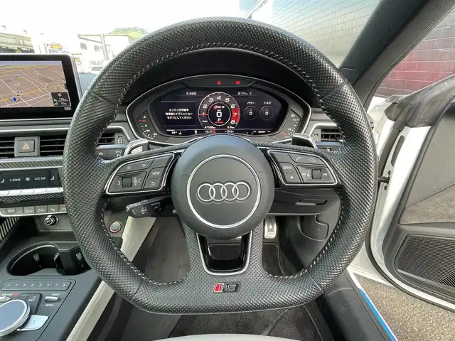 アウディ ＲＳ５ 静岡県 2019(平31)年 4.8万km パール アシスタンスパッケージ/・パークアシスト/・サラウンドビューカメラ/パノラマサンルーフ/ホワイトレザーシート/Audiサイドアシスト/バーチャルコックピット/BANG&OLUFSENサウンドシステム/MMIナビゲーション/(CD/DVD/BT/CarPlay/フルセグ)/ACC/Audiアクティブレーンアシスト/Audiプレセンス/メモリー付パワーシート/シートヒーター/マッサージシート/アドバンストキー/ETC2.0/純正フロアマット/純正20インチアルミホイール/保証書/取説/スペアキー