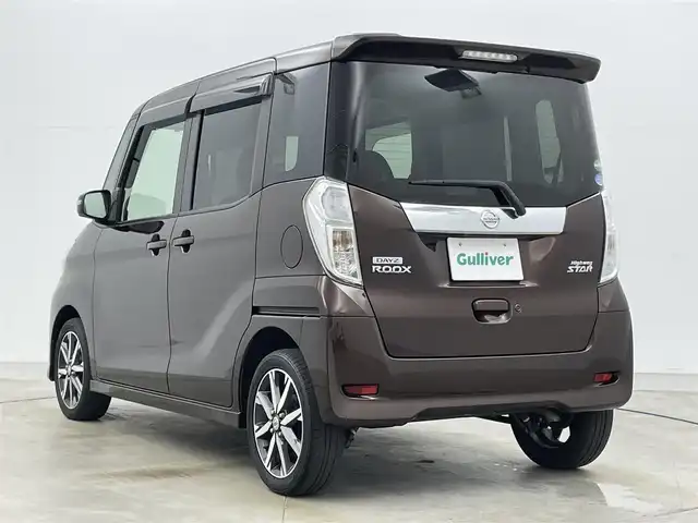 日産 デイズ ルークス ハイウェイスター Gターボ 岡山県 2018(平30)年 7.3万km モカブラウンP 純正ナビ(MM317D-W)/【フルセグ/AM/FA/CD/DVD】/両側パワースライドドア/エマージェンシーブレーキ/クルーズコントロール/純正フロアマット/純正ドアバイザー/純正アルミホイール/オートＬＥＤヘッドライト/オートハイビーム/リアサーキュレーター/ステアリングスイッチ/スマートキー×２/取扱説明書